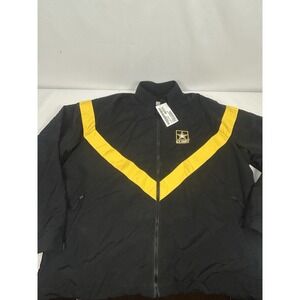 US Army APFU Jacket Physical Fitness Uniform Black Gold XL Long Military New